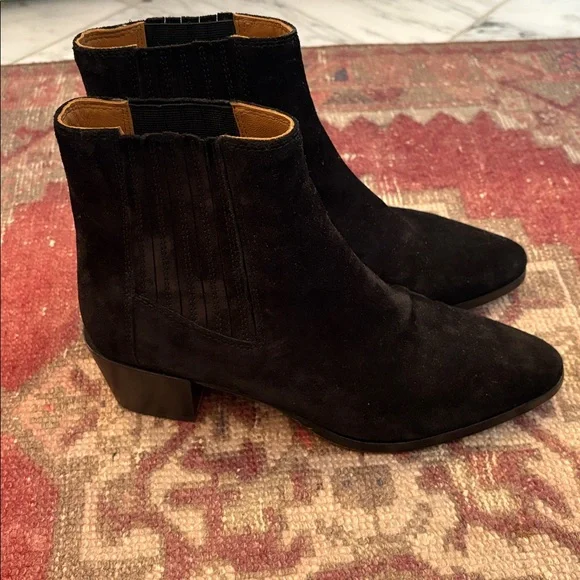 Rag & Bone Rover black suede size 39/9 - Picture 2 of 3
